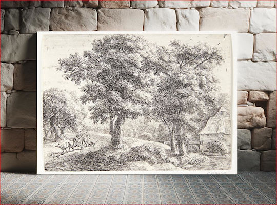 Shepherd Cattle T.h Painting on Canvas 170x115cm