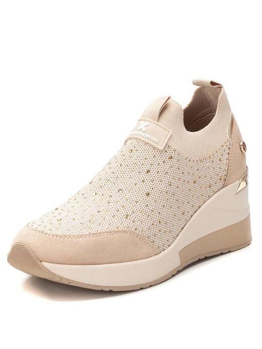 Xti Damen Sneakers Beige