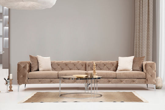 Sofa Del Atelier Vier Sitzer Sofa Creme 344x90x72cm