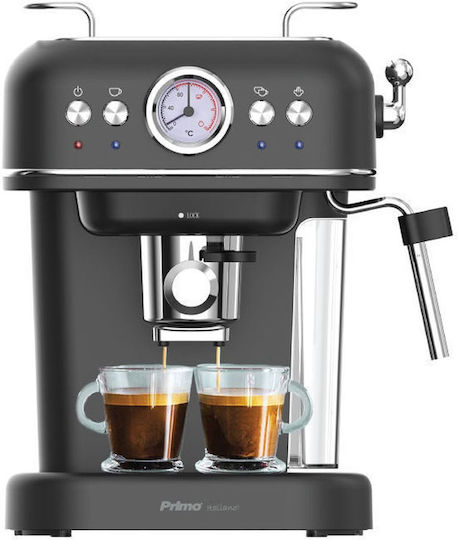 Primo PREM-40444 Automatic Espresso Machine 1050W Pressure 20bar Black-Chrome