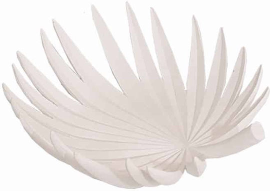 Art et Lumiere Διακοσμητική Πιατέλα Κεραμική Λευκή 39x35.5x11εκ. Art et Lumiere Διακοσμητική Πιατέλα Κεραμική Λευκή 39x35.5x11εκ.