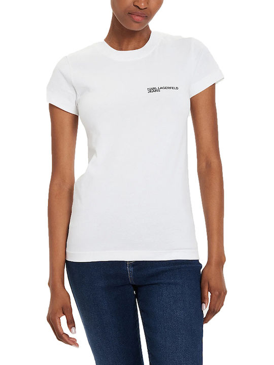 Karl Lagerfeld Bluze Damă T-Shirt Alb