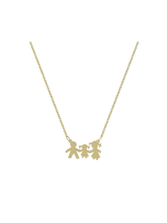 Necklace Family from Gold 9 K