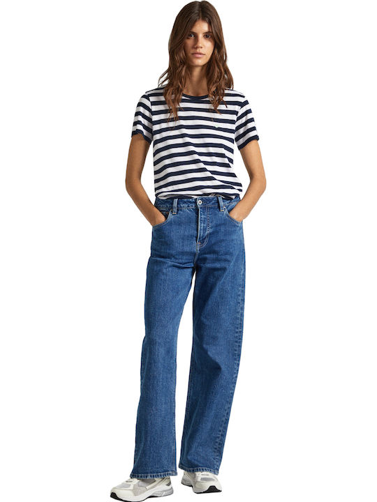 E2 Drop 2 Jinx Women's T-shirt Striped Blue