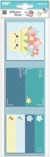 Mp Sticky Notes Pad Flowers 75pcs Pn164-03