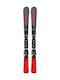 Nordica Team Jr Fdt Ski Schuhe in Rot Farbe mit Bindungen