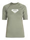 Roxy Women's Short Sleeve Sun Protection Shirt Green