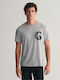 Gant Men's Short Sleeve T-shirt Gray