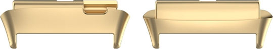 For Redmi Watch 3 Lite / Watch 3 Active 1 Pair Metal Watch Band Connector(gold)