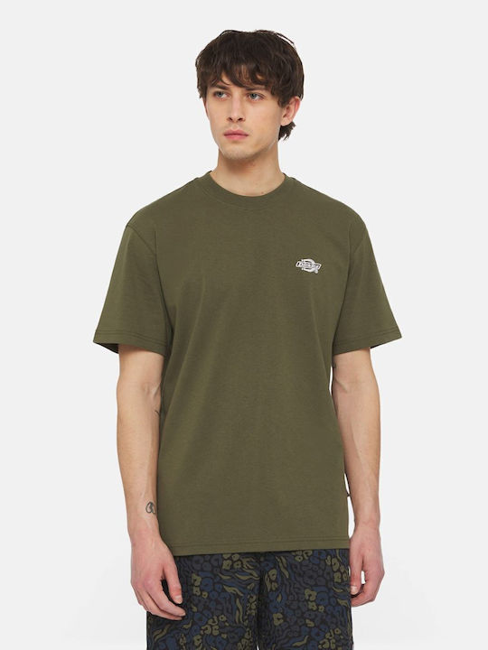 Dickies Men's Short Sleeve Blouse Green