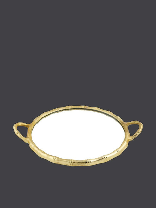La Vista Wedding Tray made of Metal with Mirror Gold 1pcs