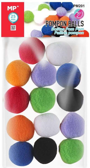 MP Decorative Element for DIY Crafts 16pcs (Μiscellaneous colours)