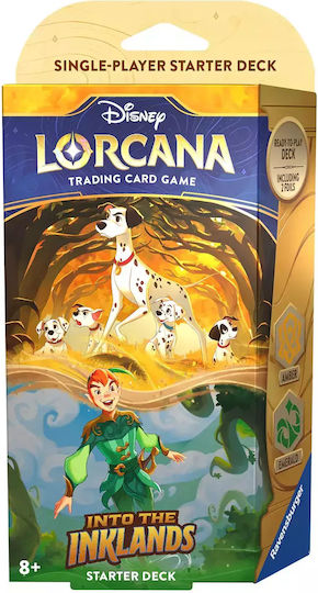 Ravensburger Lorcana Tcg - Into The Inklands: Starter Deck (amber & Emerald) Deck (EN)