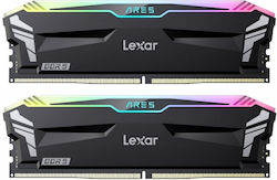 Lexar Ares RGB 32GB DDR5 RAM με 2 Modules (2x16GB) και Ταχύτητα 7200 για Desktop