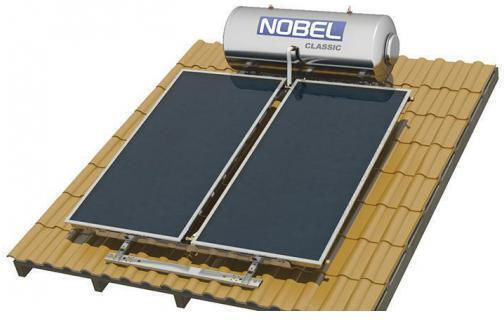 Nobel Classic Als Ηλιακός Θερμοσίφωνας 300lt Glass Τριπλής Ενέργειας Αντλίας Θερμότητας 5.2τ.μ. Κεραμοσκεπής Επιλεκτικός