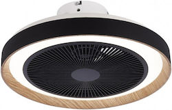 Lightex Πλαφονιέρα 49cm με Φως Μαύρη 716AL0000140 Lightex Πλαφονιέρα 49cm με Φως Μαύρη 716AL0000140