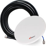 Huaptec Omni PRO Kit ( indoor omni antenna + 10,6m 5D-FB cable) Amplificator Semnal Mobil