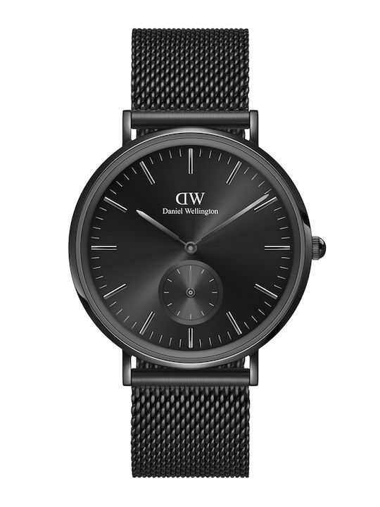 Daniel Wellington Ανδρικό Ρολόι 40mm Μπαταρίας με Ατσάλινο Μπρασελέ