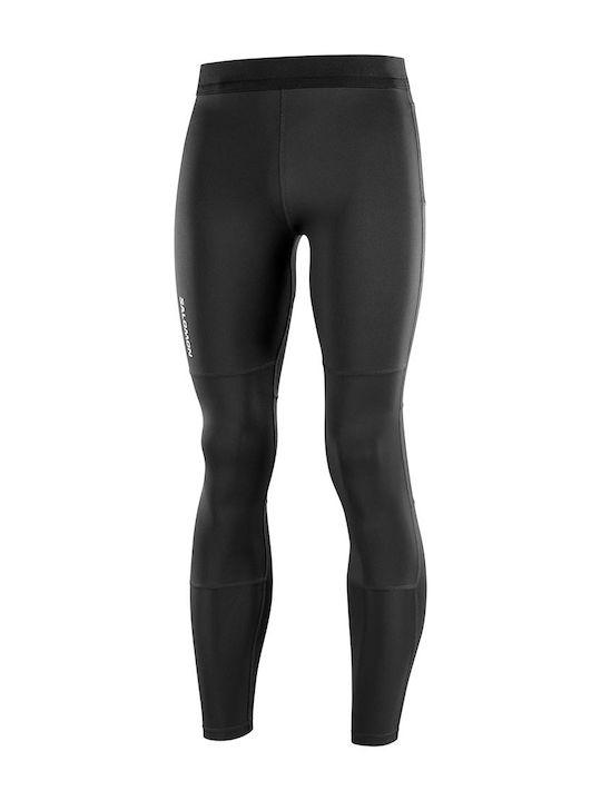 Salomon Cross Run Men's Sports Long Leggings Black