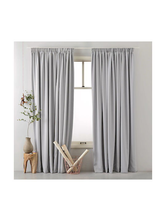 Saray Home Vorhang mit Bleistiftfalten Gray KE 793 140x280cm