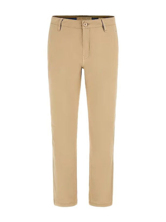 Trousers Chino in Slim Fit Beige