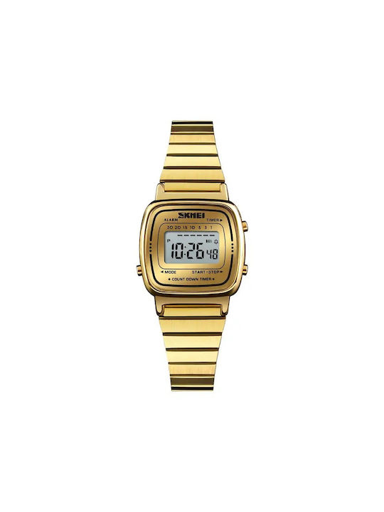 Skmei Analog/Digital Uhr Batterie mit Gold Metallarmband