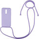 Sonique Back Cover Silicone 0.5mm with Strap Lilac (Redmi 8)