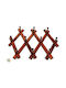 General Trade Wooden Wall Hanger 10 Hooks Copper