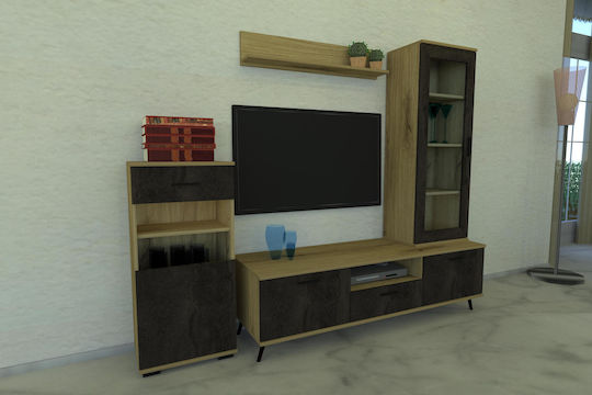 Unitate TV pentru sufragerie Bej L180xA40xÎ55buc