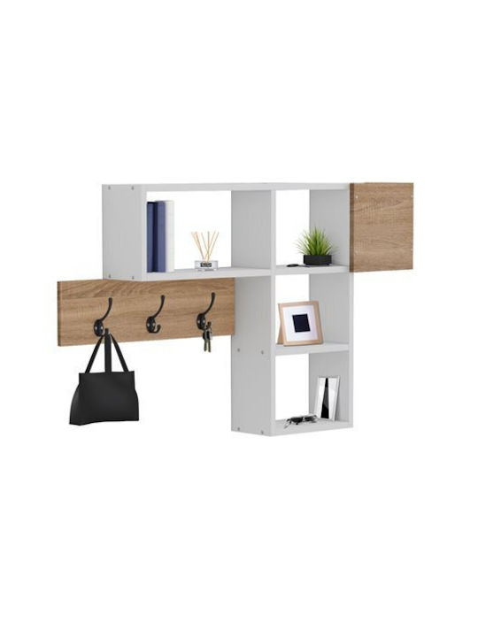 Harlan Hallway Furniture with Coat Rack White 99.5x15x61cm