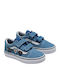 Uy Old Skool V Παιδικά Sneakers με Σκρατς Γαλάζια VN0A38HDNWD