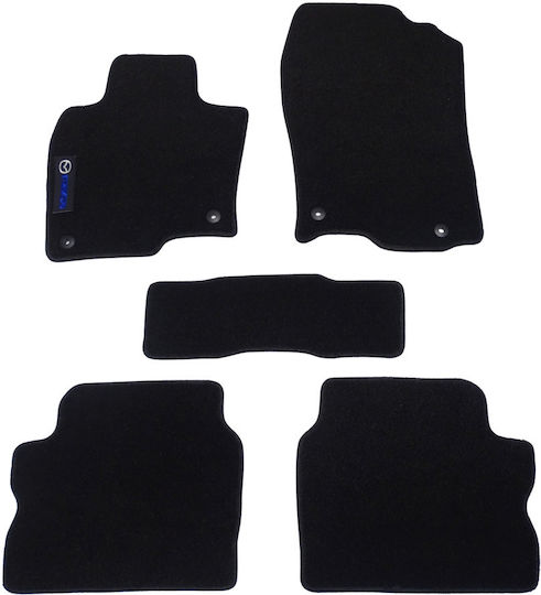 Autopataki Set of Front and Rear Mats 5pcs for Mazda CX-5 Black