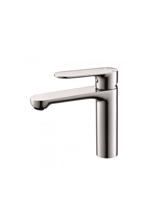 Inter Ceramic Αναμεικτική Μπαταρία Νιπτήρα Ασημί