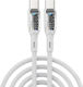 Leewello USB 2.0 Cable USB-C male - USB-C 60W White 1m (783214-ΛΕΥΚΟ)