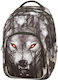 Polo Ace School Bag Backpack Junior High-High School Wolf with Water Bottle Holder 28Liters 2024
