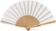 Fan made of wood and fabric Rpet, Y23x42,5x3cm.