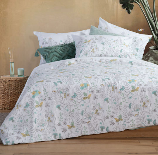 Nef-Nef Homeware Sheet Sets Queen 240x270cm. Spring Mint 4pcs