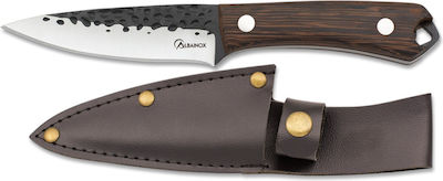 Martinez Albainox Wood Pocket Knife Brown with Blade made of Stainless Steel in Sheath