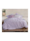 Nef-Nef Homeware Smart Line Garnet Σετ Σεντόνια Υπέρδιπλα 240x270εκ. Mauve (4τμχ)