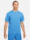Nike Hyverse Ανδρικό Αθλητικό T-shirt Κοντομάνικο Dri-Fit Μπλε