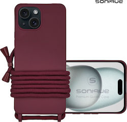 Sonique Back Cover Silicon 0.5mm cu Curea Burgu...