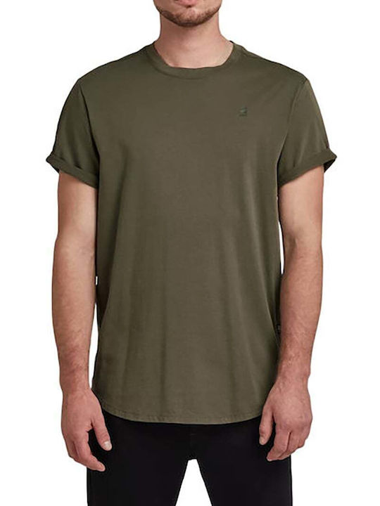 G-Star Raw Bluza Bărbătească cu Mânecă Scurtă Verde