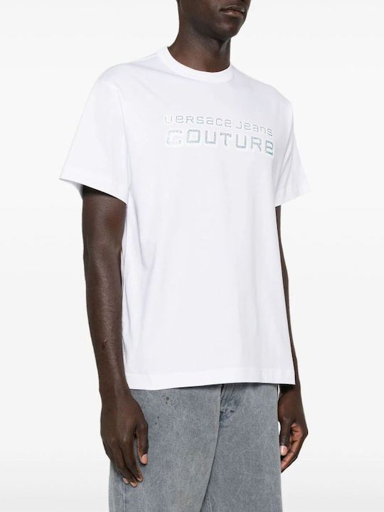 Versace Herren T-Shirt Kurzarm Weiß