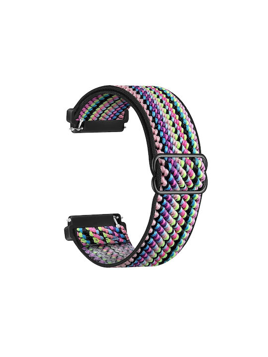 Fabric Strap for Samsung Gear S2/ Gear Sport |12cm|8,5cm|- Colorful Rainbow