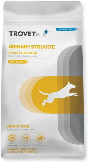 Trovet Urinary Struvite 10kg Hrană Uscată pentru Câini Adulţi cu Pui