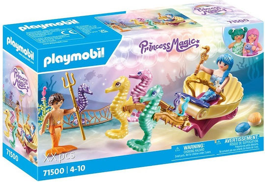 Playmobil Princess Magic Mermaid-carriage With Seahorses for 4-10 years old