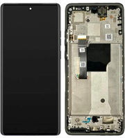 Motorola Οθόνη mit Touch-Mechanismus und Rahmen für Motorola Edge 40 Neo (Schwarz)