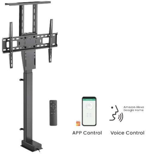 Blackmount BM-LIFT67TUYA Βάση Τηλεόρασης Τοίχου έως 80" και 60kg Μαύρο
