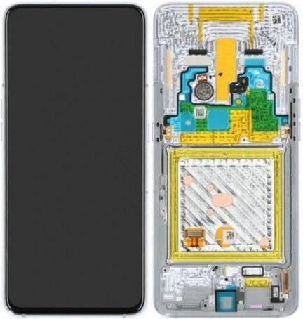 O ecran cu Mecanism Tactil pentru Samsung Galaxy A80 (Negru)