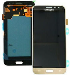 Screen with Touch Mechanism for Samsung Galaxy J3 2016 (Gold)